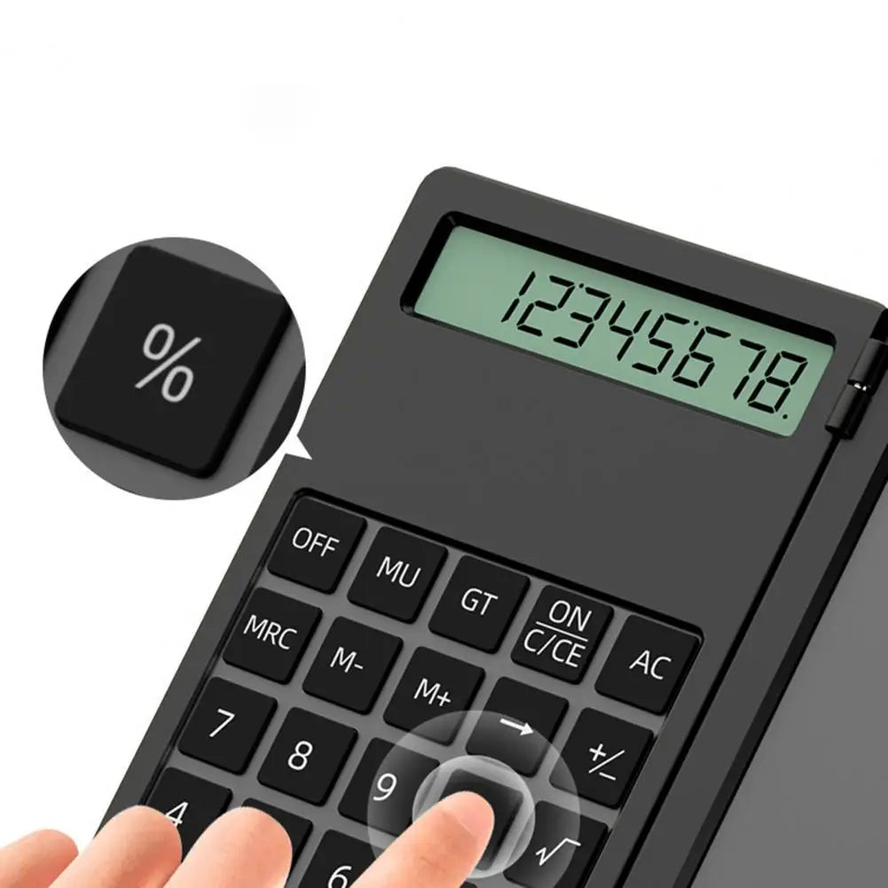 Calculator Portable Folding Writing Board 12 Digits Scientific Calculator with Large LCD Screen Pocket-sized Students Calculator