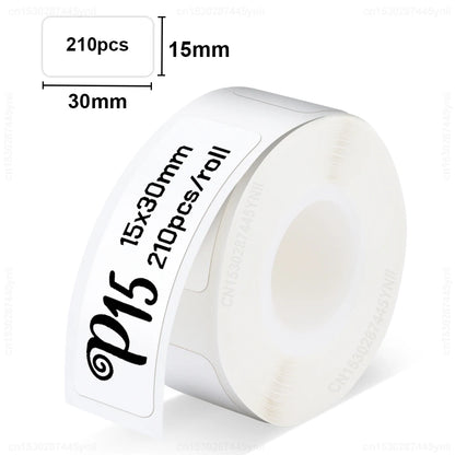 P15 Wireless Label Printer Mini Portable Thermal Label Maker Similar as D11 D110 D101 P12 Label Machine with Adhesive Label Tape