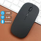 Wireless Mouse,Battery Version 2.4G Slim Portable Computer Mice for Notebook, PC, Laptop, Computer (Black and Pink Slivery)