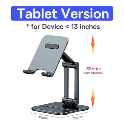 Baseus Phone Holder Stand Aluminum Alloy Cell Phone Tablet Stand Support for iPad iPhone 13 12 Samsung Mobile Phone Accessories