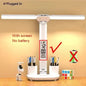 180 Rechargeable LED Clock Dimmable Desk Lamp Rotating Foldable Desktop Reading Night Light Eye Protection New USB