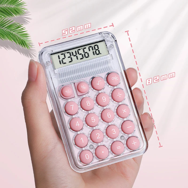 Cute Silent Calculator Mini Version Learning Auxiliary Small  Portable Calculator Back To School Supplies Students/Finance