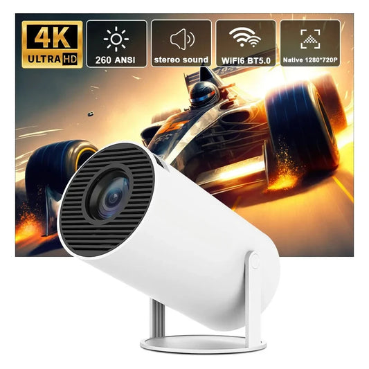 Magic Cube Projector HY300 PRO 4K Android 11 Dual Wifi6 260ANSI Allwinner H713 BT5.0 1080P 1280*720P Home Cinema Outdoor Projetor