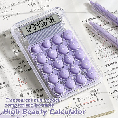 Cute Silent Calculator Mini Version Learning Auxiliary Small  Portable Calculator Back To School Supplies Students/Finance