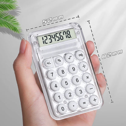 Cute Silent Calculator Mini Version Learning Auxiliary Small  Portable Calculator Back To School Supplies Students/Finance