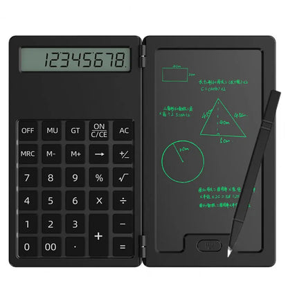 Calculator Portable Folding Writing Board 12 Digits Scientific Calculator with Large LCD Screen Pocket-sized Students Calculator