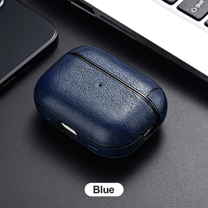 For Airpods Pro 2 Case Leather Business Earphone Case Headset Shell Headphone Cover For Apple Air Pod 3 Pro 2nd Generation USB C