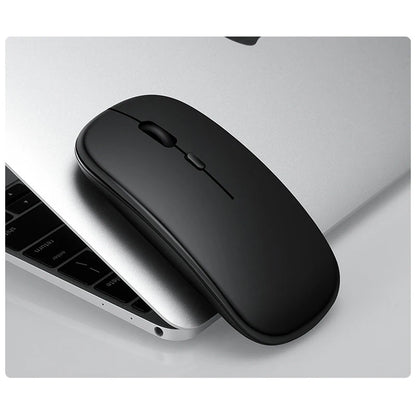 Wireless Mouse,Battery Version 2.4G Slim Portable Computer Mice for Notebook, PC, Laptop, Computer (Black and Pink Slivery)
