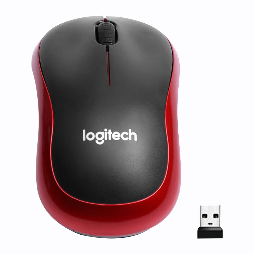 Logitech M185 Wireless Mouse 2.4 GHz USB 1000DPI 3 Buttons Silent Gaming Optical Navigation Mice for PC/Laptop Mouse Gamer