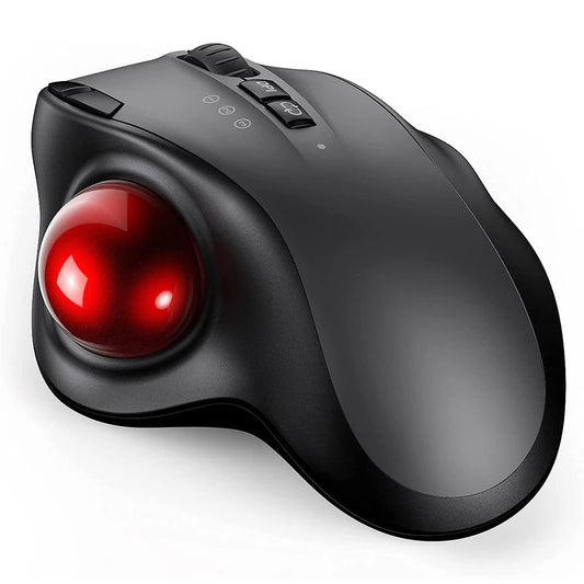 Trackball Wireless Mouse Rechargeable Bluetooth 2.4G USB Mouse Ergonomic Mice for Computer Android Windows 3 Adjustable DPI